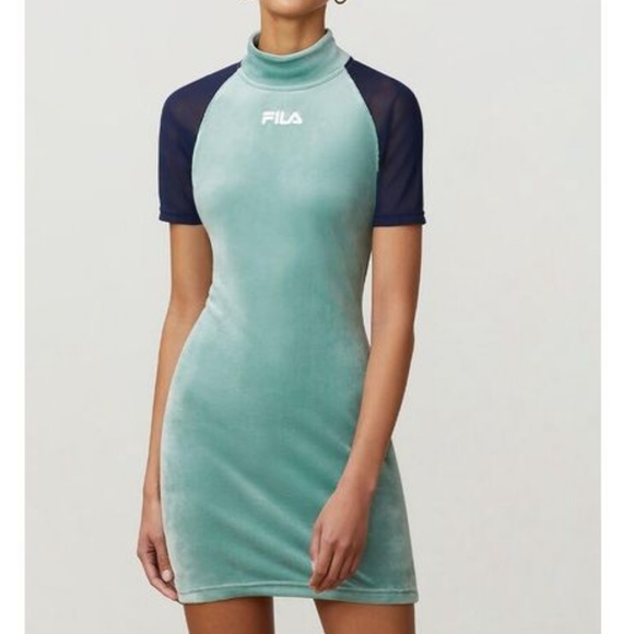 velvet fila dress